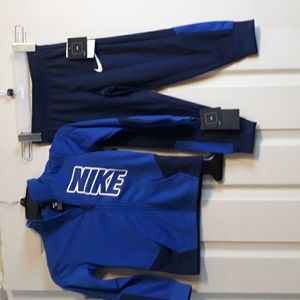 NWT Nike Boys FZ Tricot 2-piece Block Jacket & Pant Set
